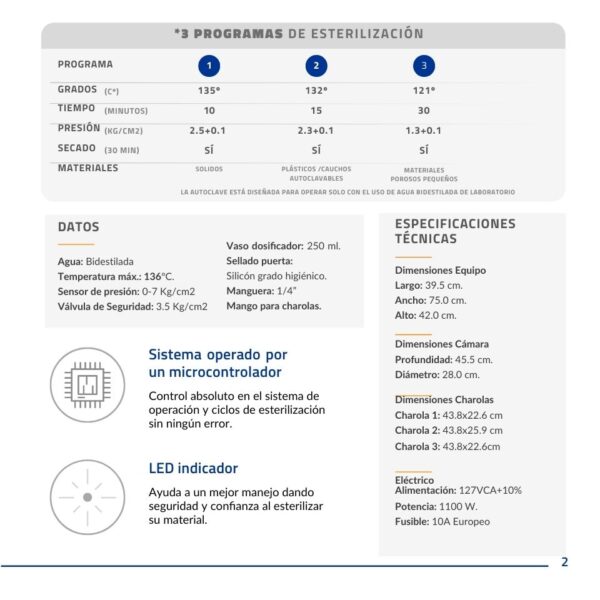Autoclave AV28 (28 lts) - Imagen 3